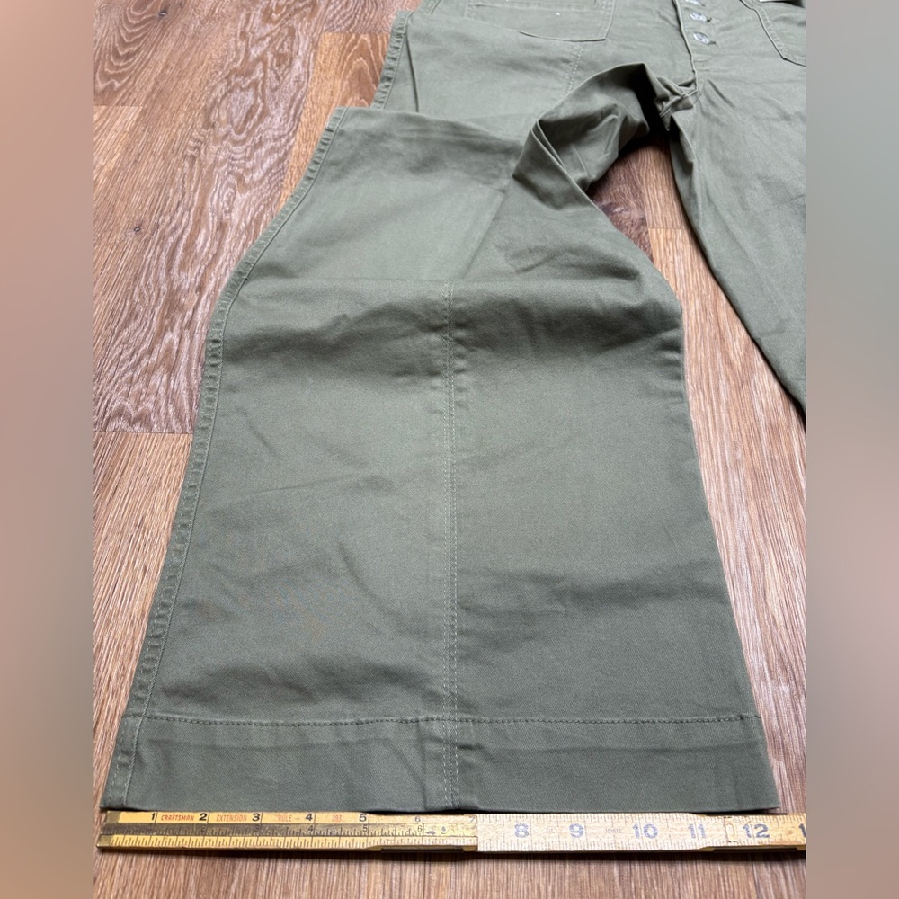 Wit & Wisdom Olive Button-Front Wide Leg Pants - Picture 4 of 8